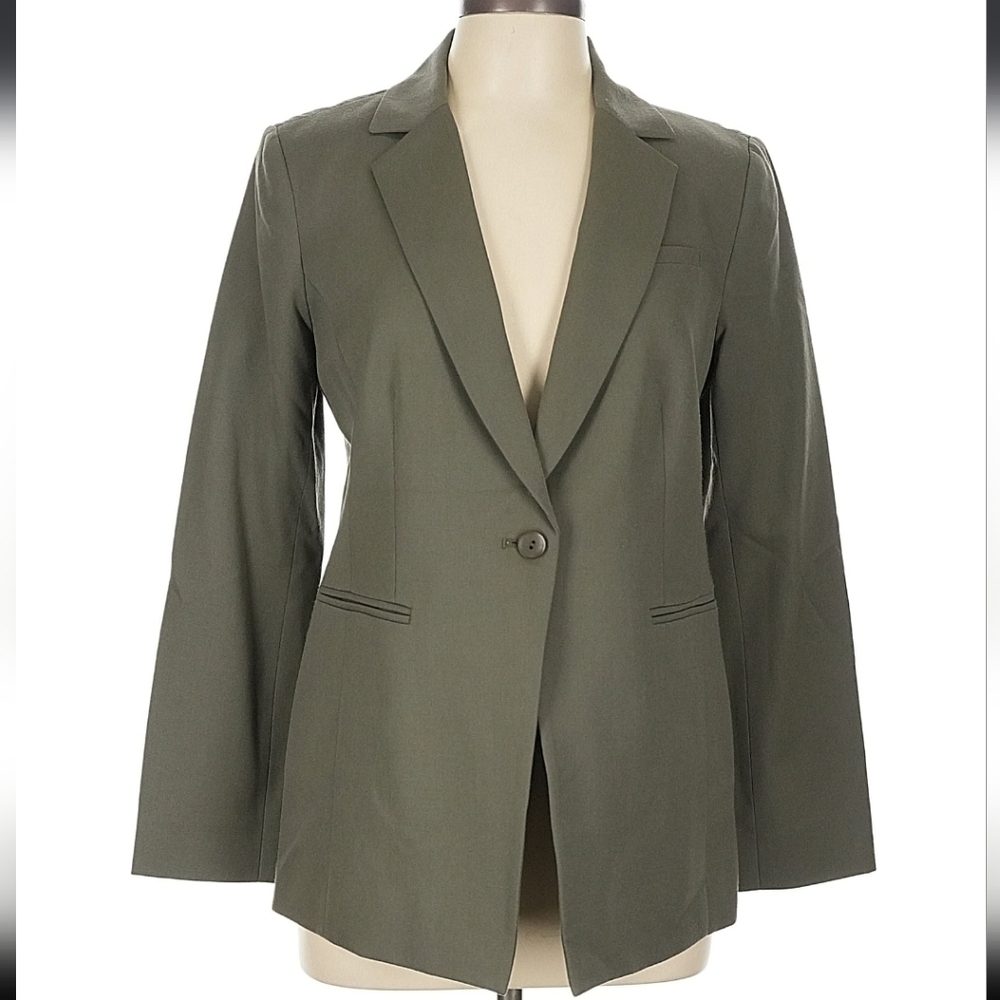 Pendleton 1 Button Dark Green Wool Blazer Womens Size 8